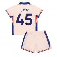 Chelsea Romeo Lavia #45 Bortedraktsett Barn 2024-25 Kortermet (+ Korte bukser)